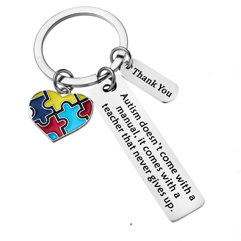 Metal Pendant Student Autism Gift Keychain Teacher Thank You Gift Thank You Teacher Thank You Gift Metal Pendant Student Autism Gift Keychain Teacher Thank You Gift Thank You Teacher Thank You Gift