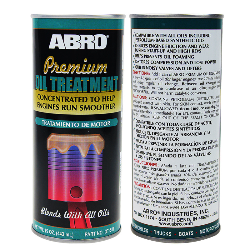 Original American ABRO OT-511 Engine Repair and Protection Agent 443ml Engine Oil Additive Anti-Wear Noise Reduction