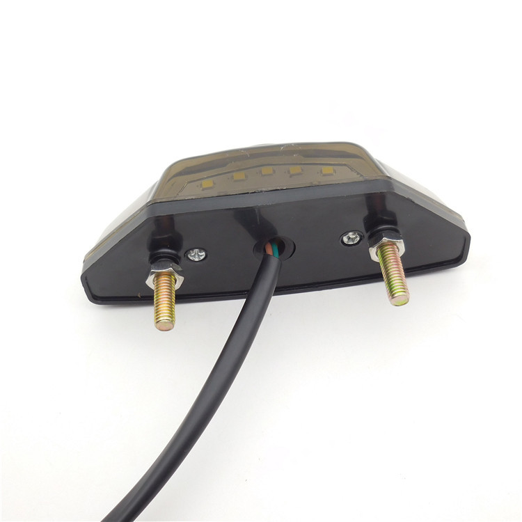 CH-2067 suitable for BMW motorcycle modified LED rear tail light electric car brake driving license plate integrated light