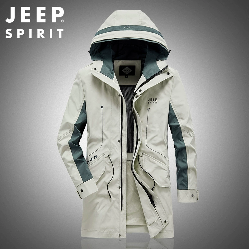 2021 Осенняя мужская новая модная контрастная цветная куртка-миди с капюшоном с карманами, пальто, мужское 0313