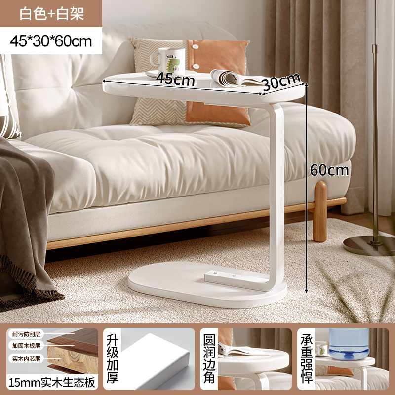 Mesa de noche, apartamento pequeño, mesa pequeña para el hogar, estante para el piso junto al sofá, mesa de centro pequeña, escritorio simple para computadora, escritorio estrecho