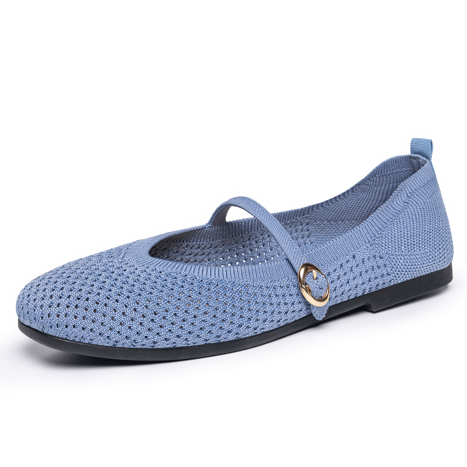 Zapatos de mujer 2026 nuevos zapatos de malla de verano sandalias transpirables zapatos planos franceses temperamento de dama hueco zapatos de mujer