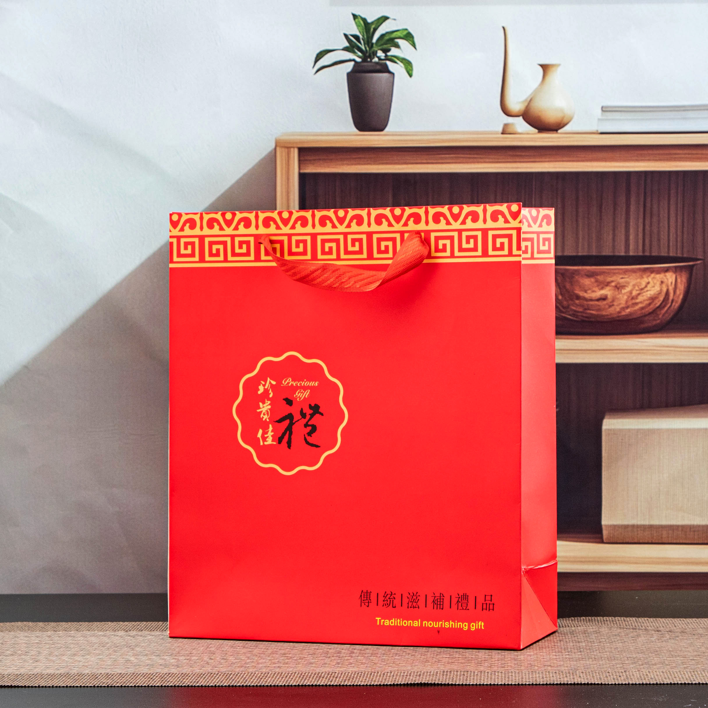 Bolsas de regalo rojas preciosas de Xiaoyi nido de pájaros dorado morel Cordyceps bolsa bolsa general bolsa al por mayor