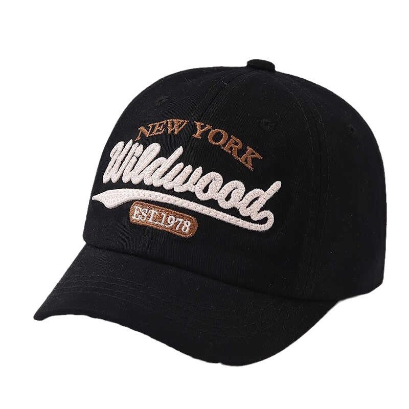 Sombreras de béisbol coreanas para niños primavera y otoño retro letras coreanas bordadas varones y niñas caprichos de boca de pato