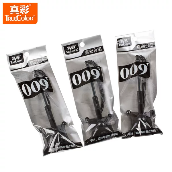 Zhencai 009T desk pen business bank front desk counter signature water-based Pen desk seat with line gel pen
