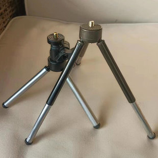 Mobile phone photographic equipment aluminum alloy tripod telescopic two-section mini tripod desktop camera tripod bracket