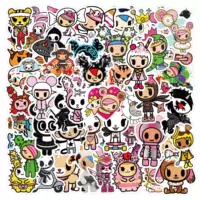 50 мультфильм tokidoki размерная фантазия серия мультфильм милый ручной учёт декор гитара узор наклейка оптом