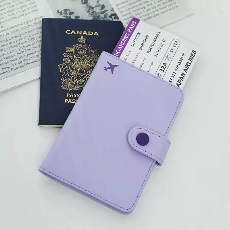 PU皮护照夹机票夹护照保护套护照包防盗刷出国留学证件包卡包便携