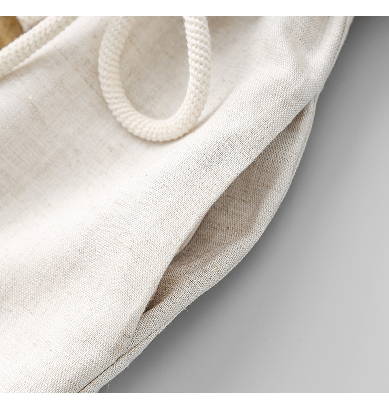Đầm maxi nữ không tay phong cách Bohemian chất liệu linen tencel phối tua rua — Màu kaki chi tiết 21