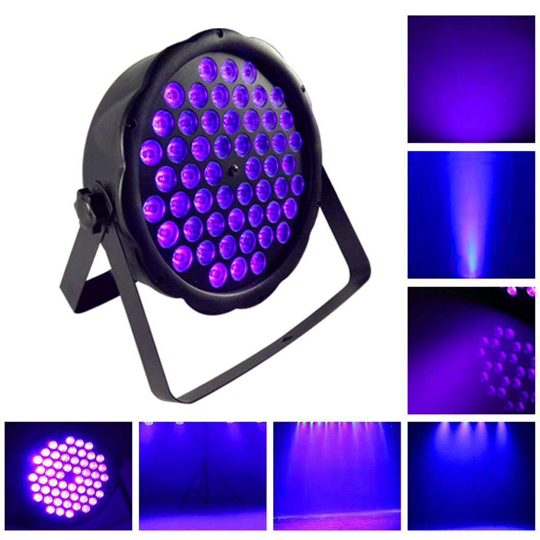 LED par luz UV púrpura par luz 12par Barra de luz púrpura teñido decoración de fondo etapa luz láser