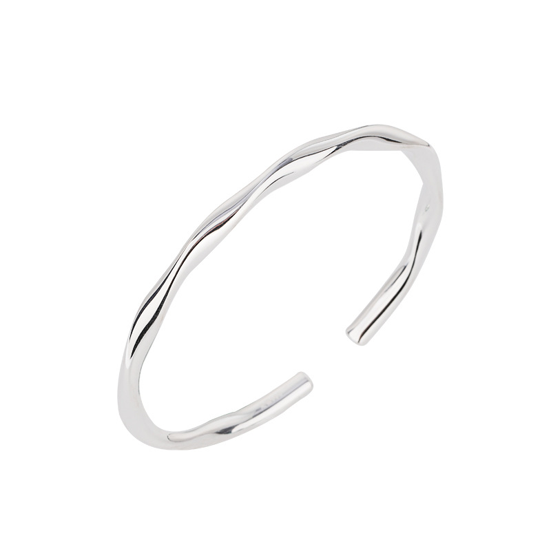 999 plata esterlina Mobius anillo pulsera femenina luz lujo nicho diseño exquisito sólido plata pura pulsera de plata joven