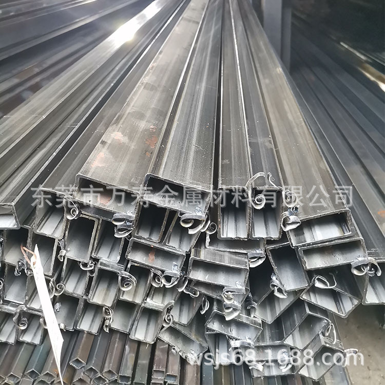 珠三角批发 扁通非标扁通铁管家具铁管椭圆管48*50六角管异形铁管