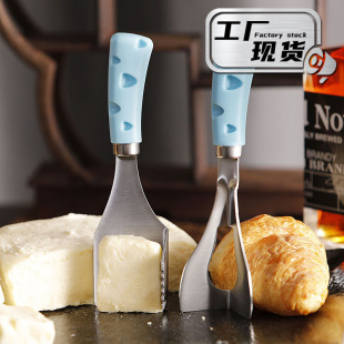 Factory in stock New Stainless Steel Cheese Cheese Knife Butter Butter Cutting Knife Triangle Shovel Knife Baking Tools