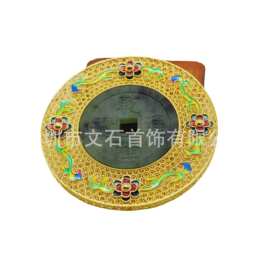 工厂承接定制纯银纯金花丝奖牌 掐丝珐琅镂空镶玉圆盘 可来图加工