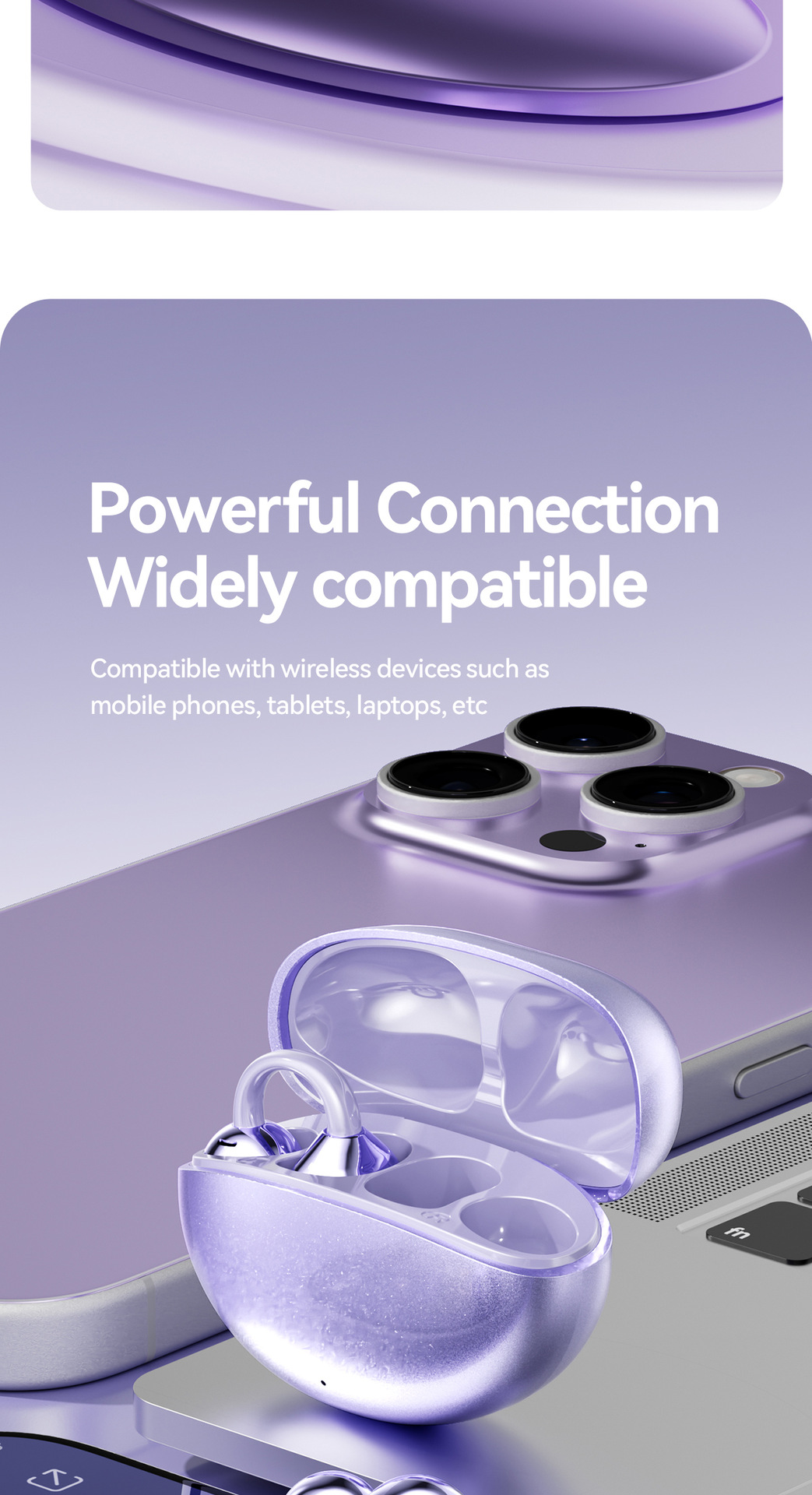 Nuovi auricolari Bluetooth GL8 Ear Clip Open Sports Wireless In-Ear con qualità audio HD_voghion.com
