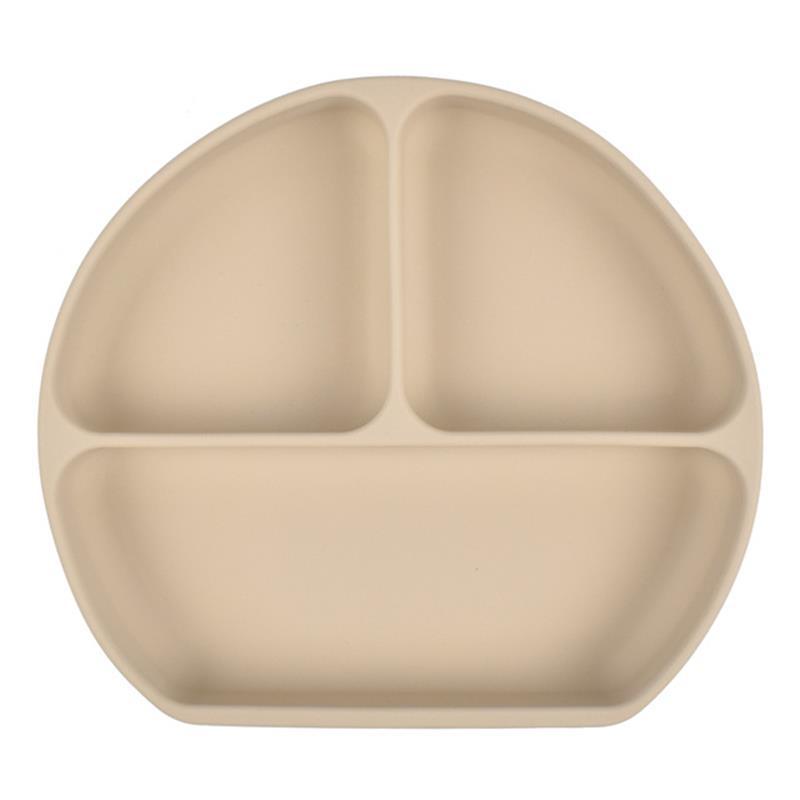 宝宝硅胶餐盘儿童吸盘一体式辅食碗婴幼儿防摔分格辅食餐具批发