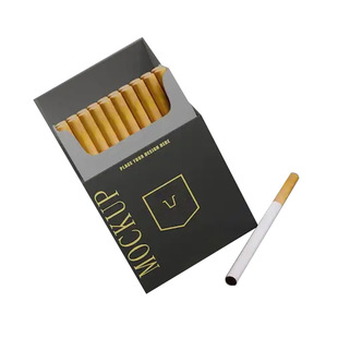 Hot Stamping Technology Classy Fashion Classic Clamshell Cigarette Box Box Type Twenty-Pack Cigarette Box Custom Printing Wholesale