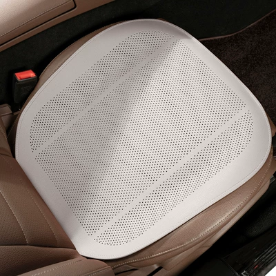 seat cushion cover three-piece set, Seat cushion, seat cover - a-thin-section-elegant-white-front-row-leaflet