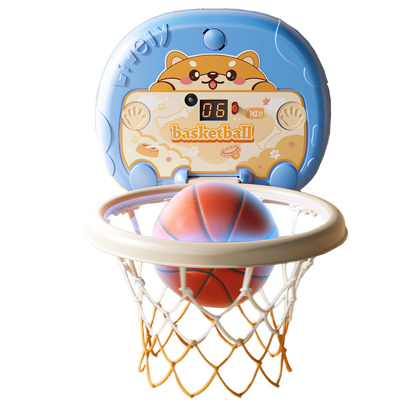 Niños en el interior casero tiro marco de baloncesto estante de baloncesto casero juguetes de baloncesto plegables almacenamiento puntuación para niños