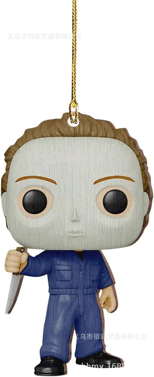 Nuevo árbol de Navidad colgante de terror colgante de automóvil plano decoración personajes de Halloween regalos colgante zombie horror image 9
