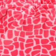 全涤兔毛印花绒布面料仿兔毛绒鹿块印花服装玩具沙发抱枕布料