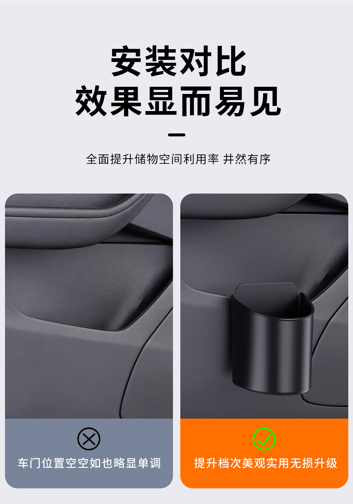 Car Water Cup Holder, Universal Car Door Water Bottle Storage Box, Cup Holder, Car Seat Back Multi-Functional Drink Holder