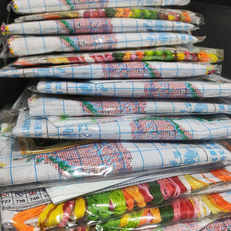 十字绣自己绣处理印花2020新款客厅小幅画简单3幅线独立站亚马逊