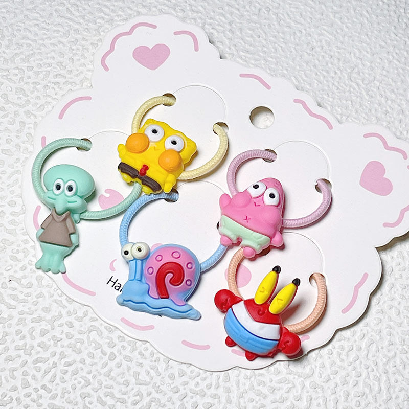 Esponja de dibujos animados bebé Paida estrella PVC flexible pegamento accesorios DIY horquilla Anillo del pelo zapatos agujero grande del vientre taza joyería parche