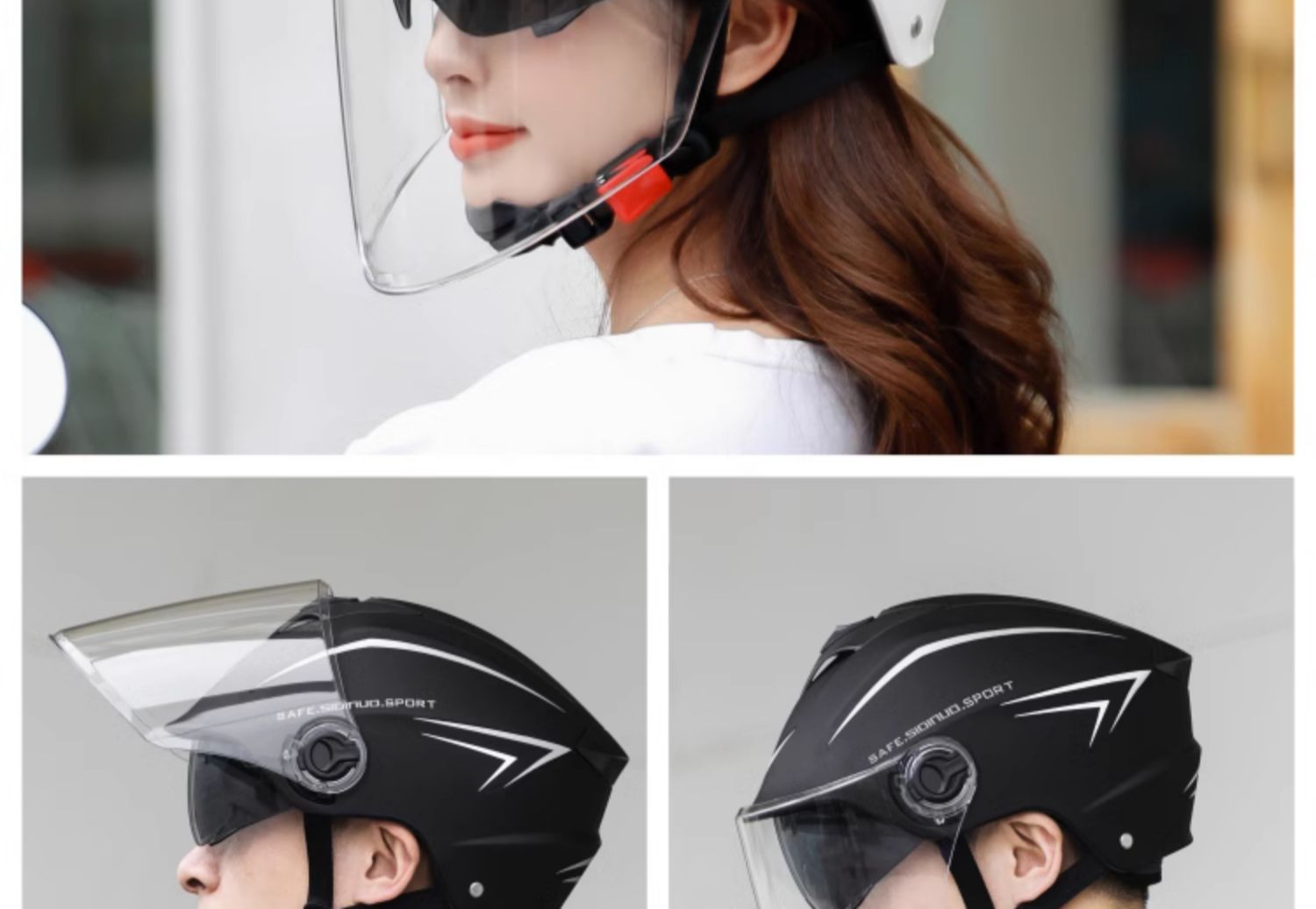 New national standard 3C certification electric car helmet men and women summer sunscreen four seasons universal battery motorcycle helmet