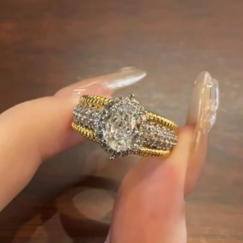 Women's Gender Inlay Design 925 Sterling Silver Solid Color Zircon Rings