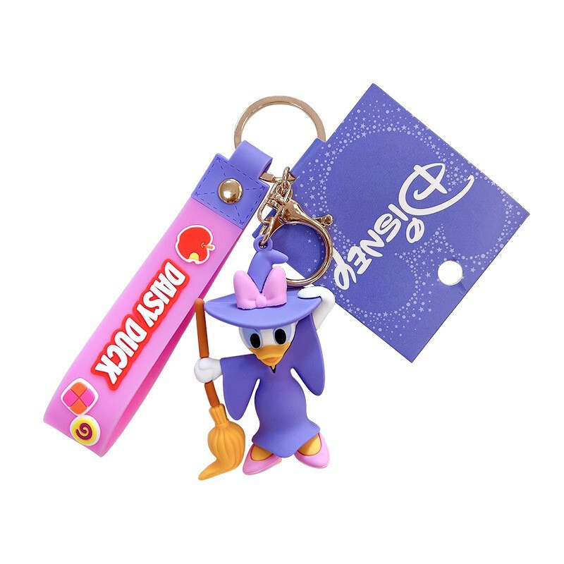 Cross-Border Genuine Daisy Duck, Donald Duck, Winnie the Pooh Keychains, Cute Cartoon Resin Figurine Keychain Pendants Wholesale