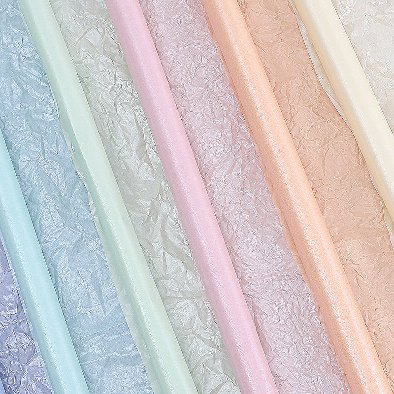 Papel plisado grueso estilo coreano, papel perlado, forro impermeable, papel de regalo para pasteles de flores, papel de regalo para flores al por mayor