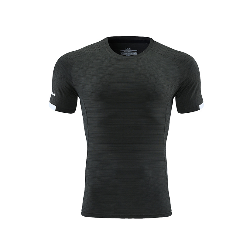 2022 verano hombres deportes manga corta casual moda ligero transpirable cuello redondo interior media manga camiseta se puede imprimir LOG