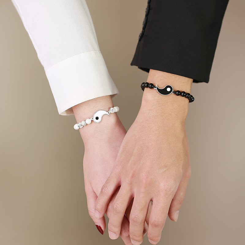 Daily Occasion Fashion Round Natural Stone Turquoise Men's Bracelets Men Beaded Bracelets