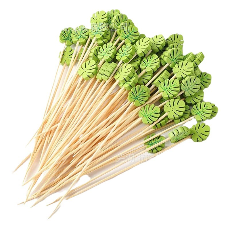 Одноразовые Фруктовые палочки Необычные креативные декоративные палочки Тарелка с фруктами Фруктовая вставка Ягодные палочки с сахарным покрытием Гамбургер Суши Арт Бамбуковые палочки