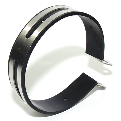 Stainless Steel Motorcycle Exhaust Pipe Fixing Ring Straight Row Fixing Ring Falcon R9 Aluminum Row Fixing Ring Clamp (Digər kuzov və aksesuarlar) - no-mounting-screws-100mm