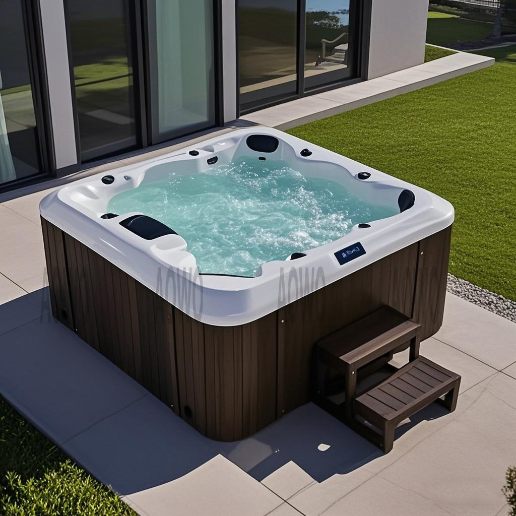 Spa de lujo al aire libre Piscina de masaje Jacuzzi Hotel Clubhouse Piscina