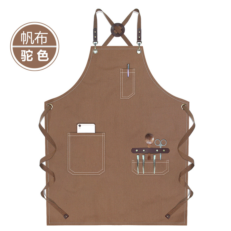 D010 correas redondas con color camello de lona