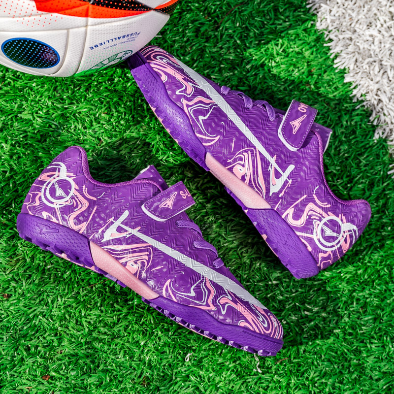 Zapatos de fútbol profesionales transfronterizos de la Copa del Mundo, zapatos de fútbol infantiles para niños y niñas, zapatos de entrenamiento transpirables al aire libre