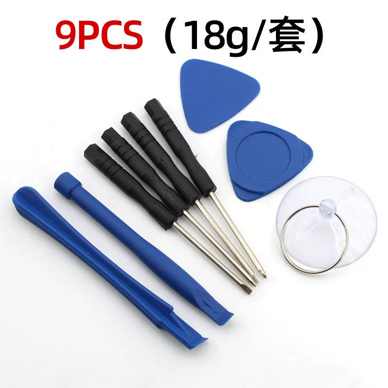 Производитель оптом продает 9-в-1 инструмент для распределения мобильных телефонов, набор инструментов для разборки и ремонта мобильных телефонов, включая миниатюрные отвертки.