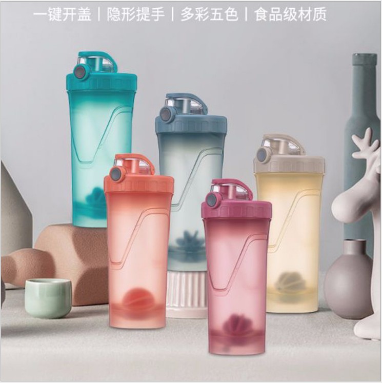 600ML de proteína en polvo batido de leche taza de regalo conjunto LOGO fitness deportes hervidor de agua de fábrica taza de agua transfronteriza