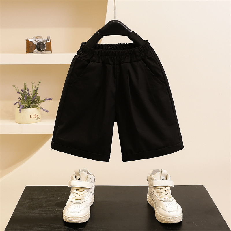 7119 Traje de manga corta para niños 2025 verano nuevo estilo camisa de moda para niños ropa de jardín para bebés ropa de verano de dos piezas de moda