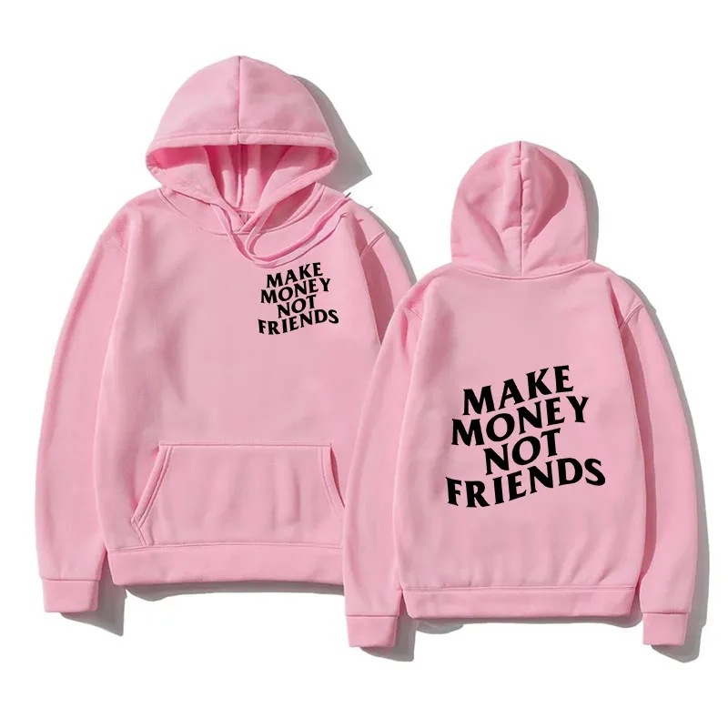 Funny Need Money Letter Print Hoodie Fashion Design Men's Wo