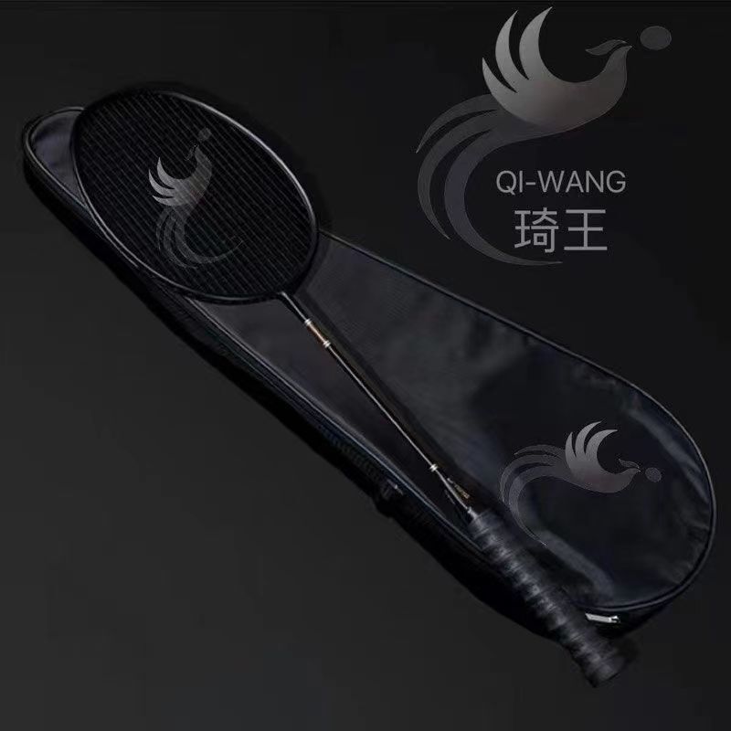 Qiwang 公式サイト 正規品 耐久性バドミントンラケット フルカーボンファイバー 超軽量 4u 耐久性 攻撃型 男女兼用 シングル＆ダブルラケット|undefined