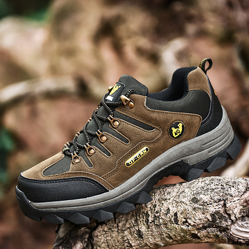 Transfronterizo otoño más tamaño plataforma de los hombres antideslizante resistente al desgaste bajo-top viajes off-road casual zapatos de senderismo