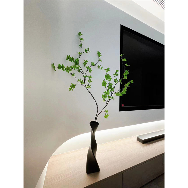 海虹景品日本吊钟枝绿植室内客厅装饰摆件马醉木假花摆设植物盆景