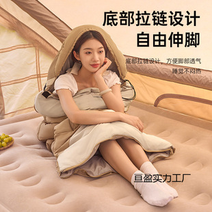 Sleeping Bag Adult Warm Men's and Women's Four Seasons Neutral Outdoor Camping Thickened Travel Envelope Portable Hotel Office
