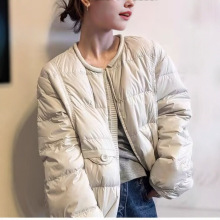 简约轻便保暖羽绒服女25新款爆款轻薄家园领宽松洋气保暖短外套潮