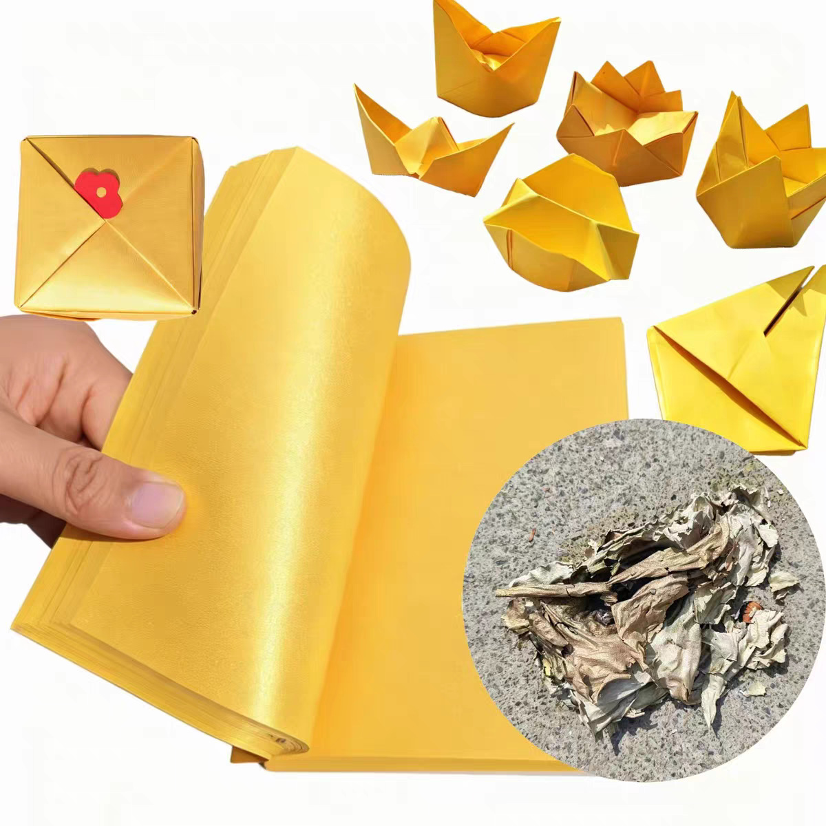 Giấy mạ vàng [12*15] 200 tờ và 12 chìa khóa