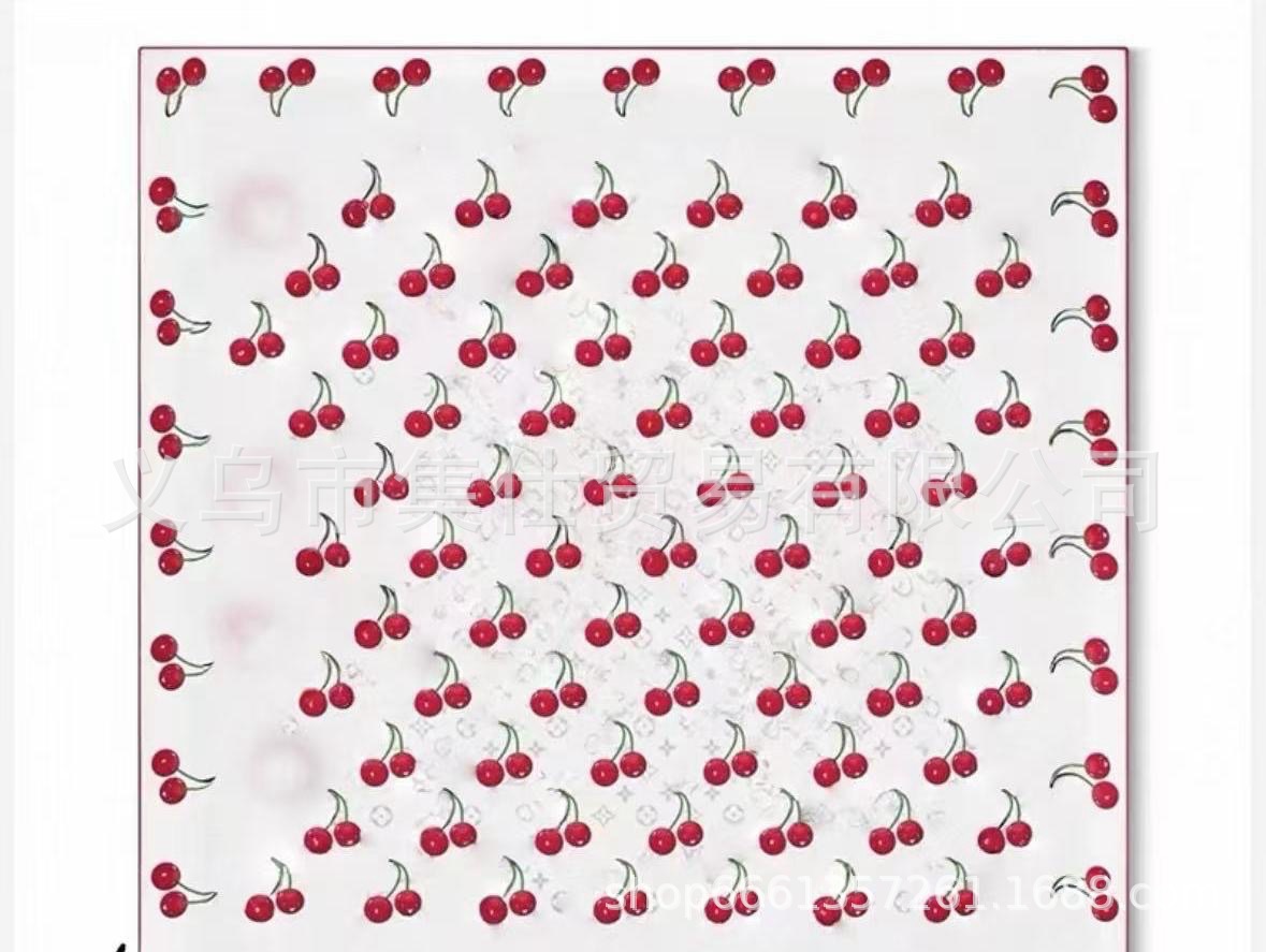 Bufandas de seda de moda europeas y americanas transfronterizas bufandas elegantes de alta calidad lujosas impresión de letras de seda impresión caliente en el extranjero
